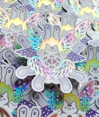 Image 1 of Rainbow Archangel - Holographic Sticker