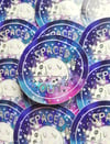 Spaced Out - Glitter Sticker