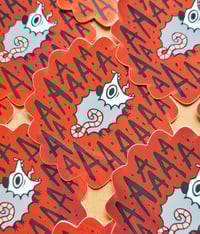 Image 3 of AAAAAH! - Mirror Foil Sticker