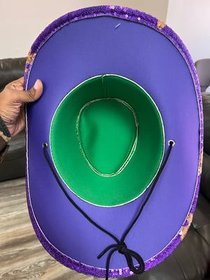Image of Mardi Gras cowboy hat 