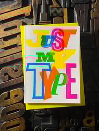 Image 7 of Just My Type | Letterpress Card