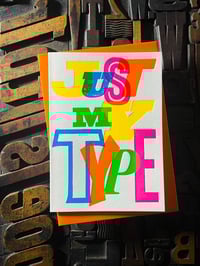 Image 1 of Just My Type | Letterpress Card