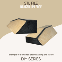 Image of Banked Up Ledge - STL File Download
