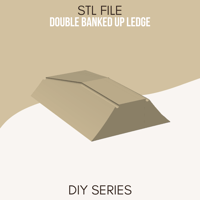 Image of Double Banked Up Ledge - STL File Download