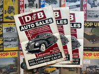 Image 1 of  D&B Auto Sales aged Linocut Print FREE SHIPPING