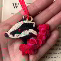 Image 2 of Jeremy Badger Wood Hanging Decoration