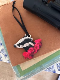 Image 1 of Jeremy Badger Wood Hanging Decoration