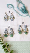 Orecchini BLUE con calcedonio azzurro