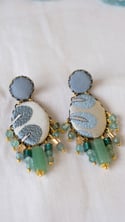 Orecchini BLUE con calcedonio azzurro