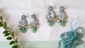 Orecchini BLUE con calcedonio azzurro