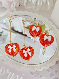 Image 3 of Lovely Mini Heart Earrings