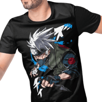 Kakashi Hatake Naruto Anime Vector T-shirt 