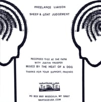 Image 2 of THE WHIP FREELANCE LIAISON/SHEEP AND GOAT JUDGEMENT 7" (ex KARP/MELVINS) OUT OF PRINT