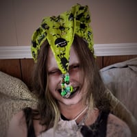 Image 1 of Flannel Beaded Imp Cap