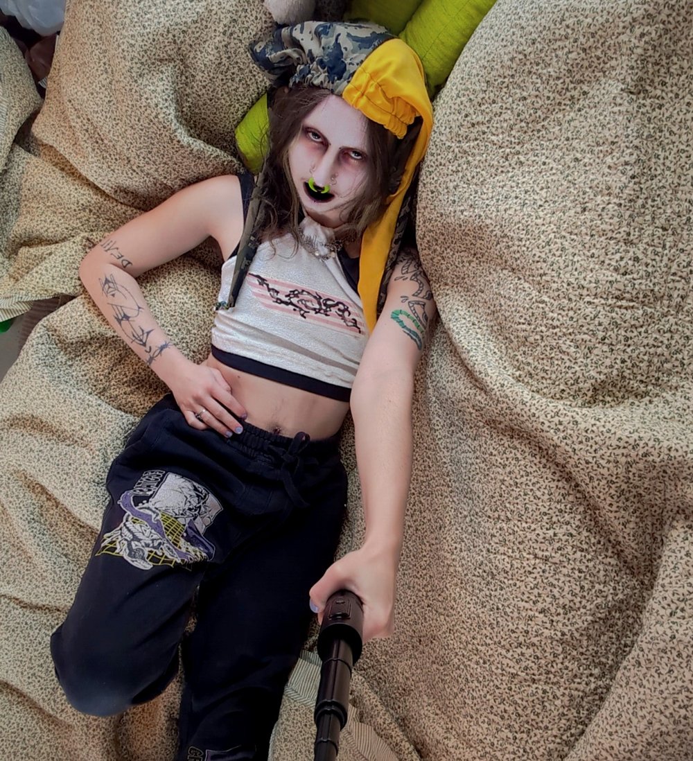 Image of Bramble Tie Back Halter Top (Size S)