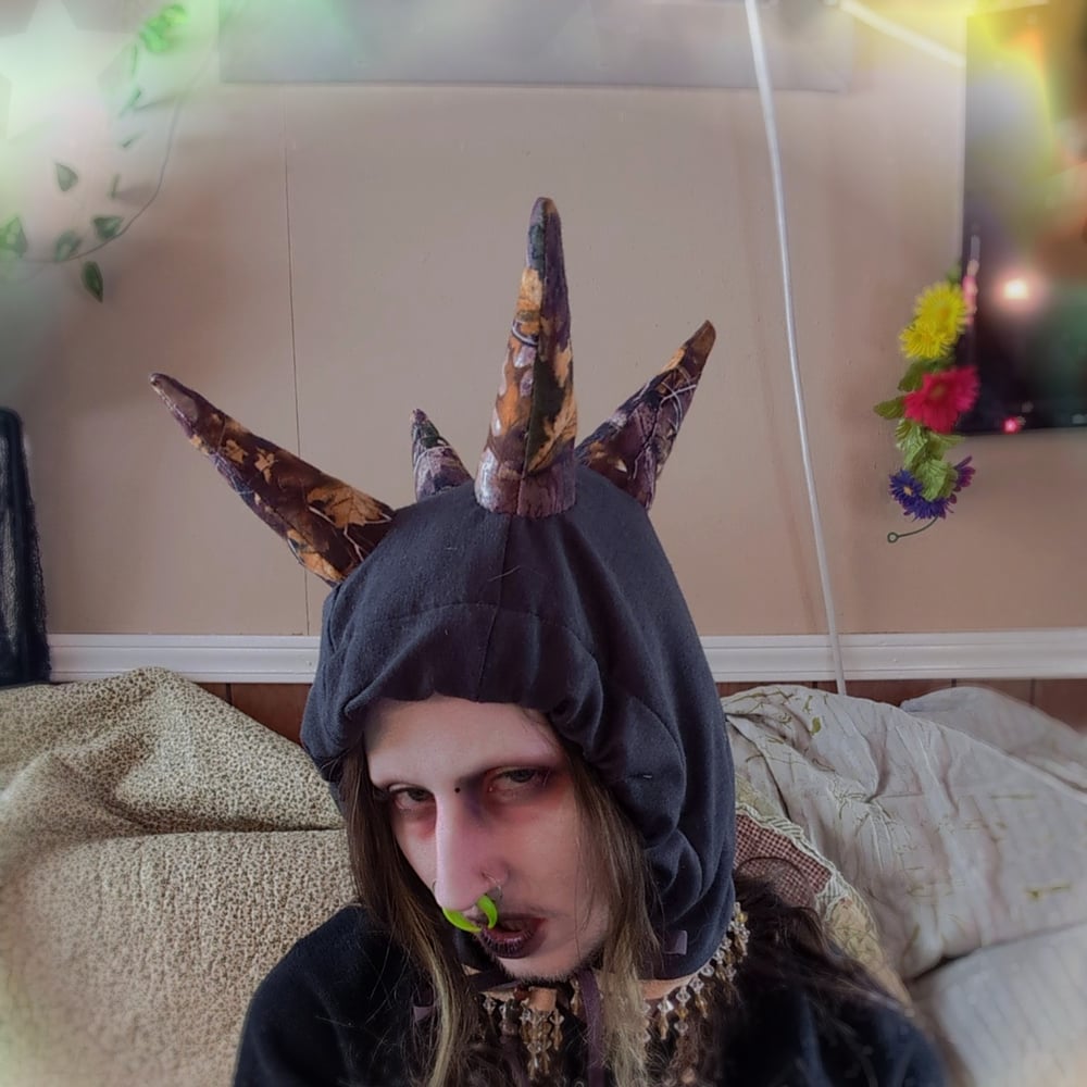 Image of 4 Horn Monster Hood
