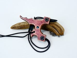 Image of Wood Sling Shot, The Twister, Birchwood Plywood, Wooden Catapult, Round Tube Band