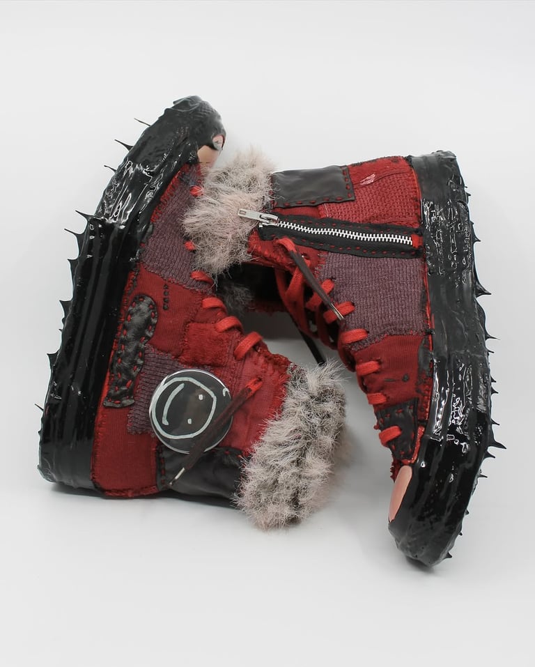 DFK Custom Converse Red Size 11 Image 4