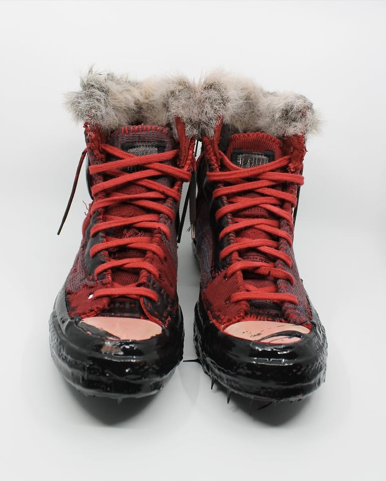 DFK Custom Converse Red Size 11 Image 5