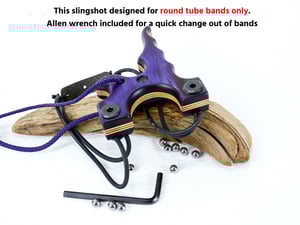 Image of Wooden Slingshot, The Twister Sling Shot, Wooden Catalpult, Right hand pull, left hand hold