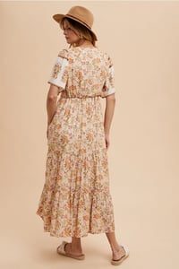 Image 3 of Border Print Long Dress