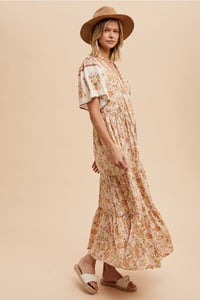 Image 2 of Border Print Long Dress