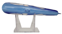 Image 3 of 60g Purple Top, Light Blue Bottom and Stripes Subsurface Runner 