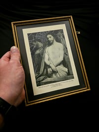 Image 2 of "𝕮𝖗𝖔𝖜𝖓 𝖔𝖋 𝖙𝖍𝖔𝖗𝖓𝖘" Christ 1800's Biblical Page & Preserved Web