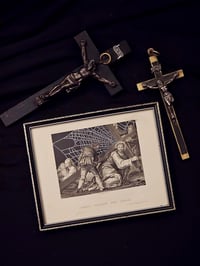 Image 2 of "𝕭𝖊𝖆𝖗𝖎𝖓𝖌 𝖈𝖗𝖔𝖘𝖘" 1800's Page & Preserved Web