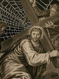 Image 1 of "𝕭𝖊𝖆𝖗𝖎𝖓𝖌 𝖈𝖗𝖔𝖘𝖘" 1800's Page & Preserved Web