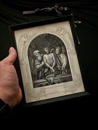 Image 1 of "𝕮𝖍𝖗𝖎𝖘𝖙"  1800's Bible Page & Real Preserved Web
