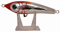Image 1 of 60g Fat Head, Red Head Silver Wing Floating Stick Bait