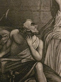 Image 3 of "𝕻𝖊𝖙𝖊𝖗"  1800's Bible Page & Preserved Web
