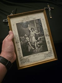 Image 1 of "𝕻𝖊𝖙𝖊𝖗"  1800's Bible Page & Preserved Web