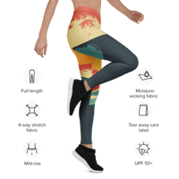 Image 7 of Surf's Up Color Block Leggings
