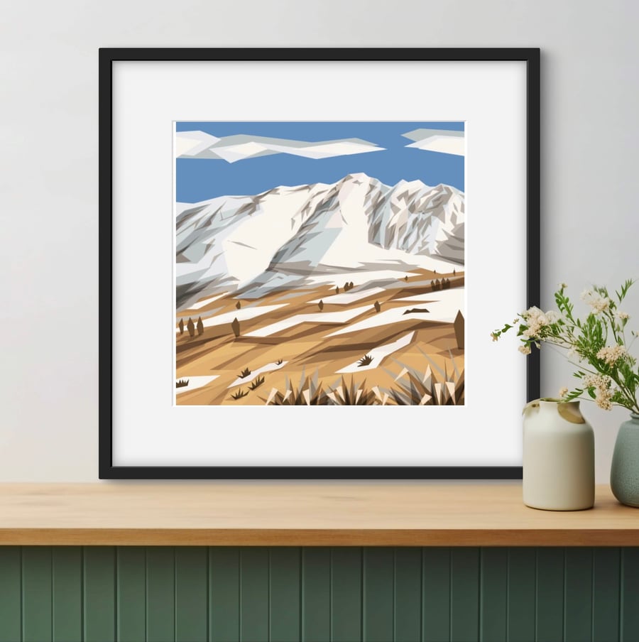 Image of Framed Cardrona signed print