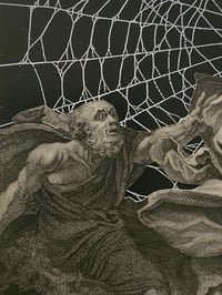 Image 4 of "𝕮𝖍𝖗𝖎𝖘𝖙"1800's Bible Page & Real Preserved Web