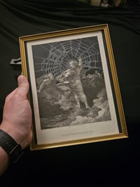 Image 2 of "𝕮𝖍𝖗𝖎𝖘𝖙"1800's Bible Page & Real Preserved Web