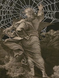 Image 6 of "𝕮𝖍𝖗𝖎𝖘𝖙"1800's Bible Page & Real Preserved Web