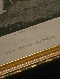 Image 4 of "𝖍𝖔𝖑𝖞 𝕱𝖆𝖒𝖎𝖑𝖞" 1800's Bible Page & Preserved Web