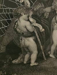Image 5 of "𝖍𝖔𝖑𝖞 𝕱𝖆𝖒𝖎𝖑𝖞" 1800's Bible Page & Preserved Web