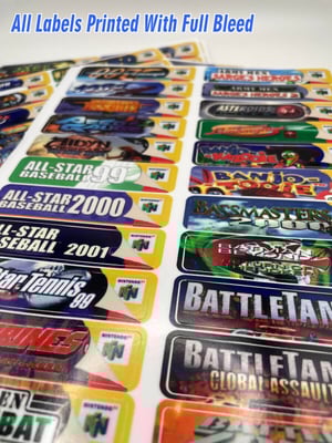 Image of Nintendo 64 End Labels