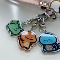 Image 1 of Gen 1 Starters - 1.5" Clear Acrylic Keychain