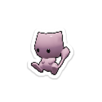 Mew - Clear ~2" Sticker