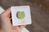 Blushing froggie pin