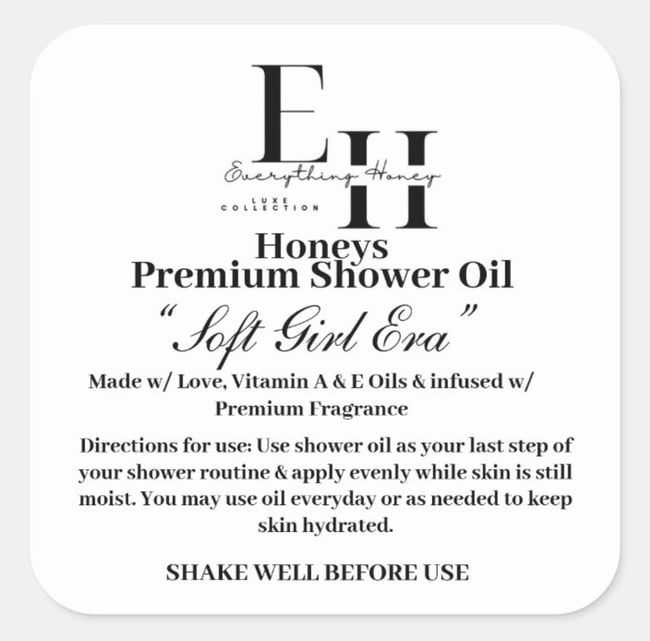 Honeys Premium Shower Oil ✨