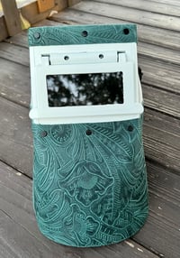 Image 4 of Mediterranean Floral Leather Top and Bottom