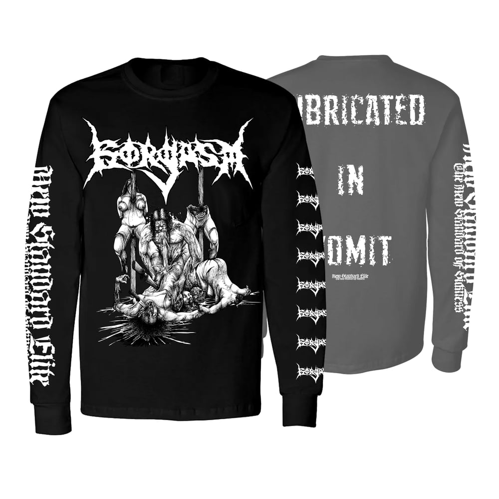 Image of GORGASM "LUBRICATED IN VOMIT" LONG SLEEVE