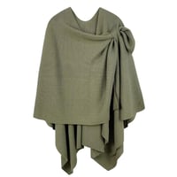 Image 1 of Solid Ruana with Shoulder Strap
