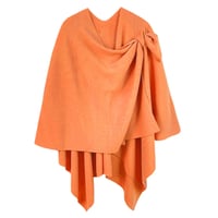 Image 3 of Solid Ruana with Shoulder Strap